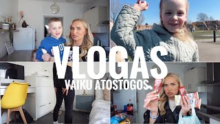 VLOGAS 95  Darbšti kaip bitute 😁 vaiku atostogos gimtadienio pasiruošimai 🥂🥳 [upl. by Macur637]