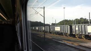 Leaving Doncaster on a Class 800 LNER 19724 [upl. by Fakieh550]