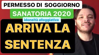 PERMESSO DI SOGGIORNO  SANATORIA 2020  novità 2021 IDONEITÀ ALLOGGIATIVA arriva sentenza del TAR [upl. by Tijnar]