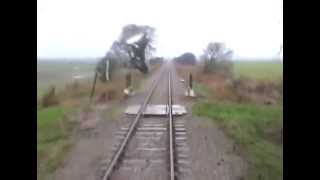 Rear Cabview Hastings DEMU 1001 Appledore  Brookland Halt 1Z21 241112 [upl. by Bernadina920]