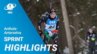 World Cup 2223 Antholz Women Sprint Highlights [upl. by Dietz11]