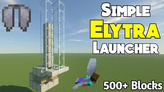 Simple Elytra Launcher  Minecraft Tutorial  Java Edition 118 [upl. by Zzabahs]