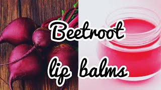 For pink lips  How to make Beetroot Lip Balms at homedaily Lip care [upl. by Felt619]