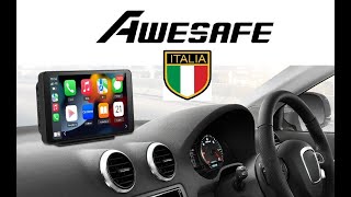 AWESAFE Autoradio con Wireless CarPlay e Android Auto [upl. by Annasoh515]