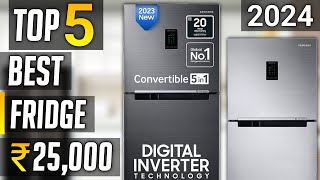 Top 5 best refrigerator under 25000 in india 2024  Best double door refrigerator 2024 under 25000 [upl. by Aciretahs765]