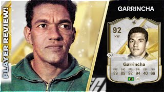 BEST DRIBBLER ON THIS GAME 92 RATED ICON GARRINCHA PLAYER REVIEW  EA FC25 ULTIMATE TEAM [upl. by Derinna]