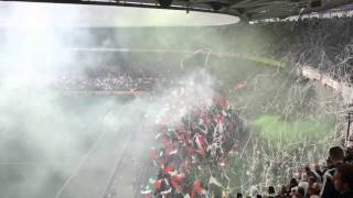 Feyenoord  Ajax sfeer bij opkomst in De Kuip 20151108 [upl. by Ahseila]