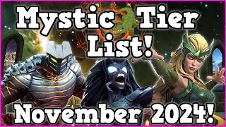 Mystic Tier List November 2024  Marvel Contest of Champions [upl. by Eahs258]