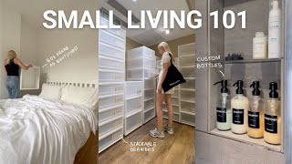 How to organize and decorate small apartment  8 tips amp hacks ✨ ad [upl. by Leahcar]