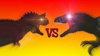 Disney Carnotaurus Vs Ark Giganotosaurus [upl. by Attenweiler]