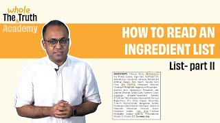 How to Read Ingredient Lists  Part 22  The Whole Truth Academy [upl. by Derrek]