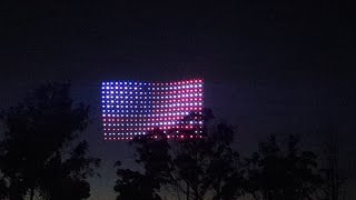 First Ever Drone Show in Baylands Park  Sunnyvale California for 4th of July 🇺🇲 [upl. by Nicole]