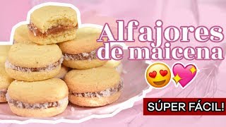 ALFAJORES DE MAICENA RECETA FÁCIL Y DELICIOSA  Annas Pastelería [upl. by Yelah385]