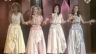 Frizzle Sizzle  Alles heeft een ritme HD  Eurovision Song Contest 1986 Netherlands 200506 [upl. by Anawahs]