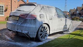 Full Exterior Detailing Washing  6 Month Ceramic Coating Audi A3 ST LINE [upl. by Leahsim442]