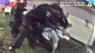 Bodycam Footage of Cop Shooting Armed Man on New Years Eve in Seattle [upl. by Bacon509]