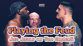 Playing the Feud Jon Jones vs Tom Aspinall  Live Chat  MMA Fighting [upl. by Rauscher]