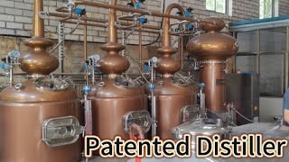 The triple pot still used for commercial suitable for distilled brandy [upl. by Notpmah871]