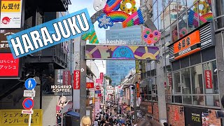 Takeshita Street and Harajuku  Tokyo Walking Tour [upl. by Fayina938]