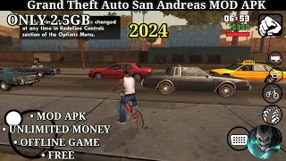 GTA San Andreas Mod Apk Download  How To Download GTA San Andreas In Android  OFFLINE 2024 [upl. by Leirej528]