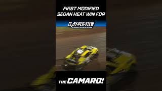 CPV SHORTS  Camaro Wins First Modified Sedan Heat Race speedway camaro speedwaysedans [upl. by Raf]