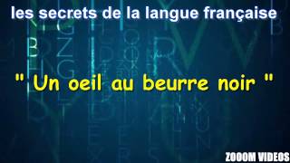 Les Secrets De La Langue Française  Un oeil au beurre noir [upl. by Kurr]