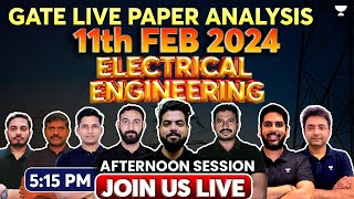 Live exam paper Analysis  Gate 2024  Electrical Engineering [upl. by Namsaj]