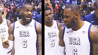 LeBron James Gives Team USA Basketball A Warning After Saving Them Again 2024 Team USA vs Germany [upl. by Yseulte918]