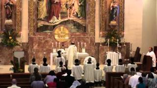 Haller polyphony Sanctus Consecration amp Haller Benedictus at Latin Mass 62611 1m2ts [upl. by Adala]