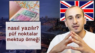 İngiltere vizesi için niyet mektubu nasıl yazılır  İngilizce bilmeden ingiltere vize [upl. by Blackington]