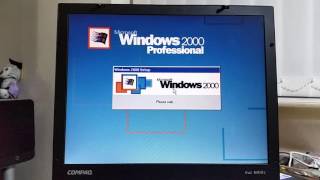 Installing Windows 2000 Professional on the Compaq Evo N410c [upl. by Llewol]