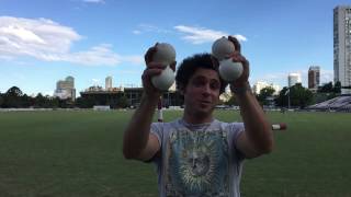 Marco Paoletti  Tutorial Pelotas  Malabarear 4 pleotas [upl. by Idoux]