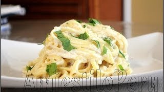 Tallarines en Salsa tipo Alfredo  1 [upl. by Tareyn]