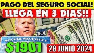 LLEGA EN TRES DIAS PAGO DEL SEGURO SOCIAL SSA SSI SSDI DE HASTA 1907 [upl. by Grizelda]