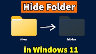 How to Hide Folder in Windows 11 [upl. by Nosidam]