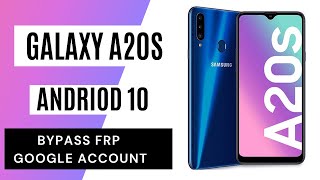 Samsung Galaxy A20s GOOGLEFRP BYPASS ANDROID 10 Without PC Latest Security 2021 [upl. by Ayanal]