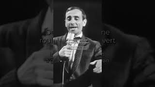 Les comédiens  Charles Aznavour ✨✨✨charlesaznavour oldsongs frenchsongs [upl. by Lenahs]