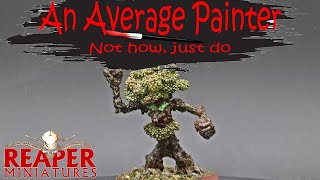 TIMELAPSE  Painting Mossbeard the Treeman Elves 14209 from Reaper Miniatures [upl. by Krock793]