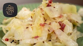 Warmer Krautsalat mit Speck  Einfach selber machen [upl. by Eelyam70]