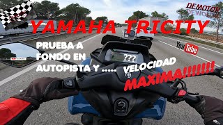 YAMAHA TRICITY 300  TOP SPEED [upl. by Nicram]