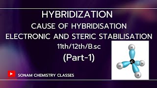 Why we need Hybridisation Part1  Electronic and Steric Stabilisation  Class 11th 12th Bsc [upl. by Latea538]