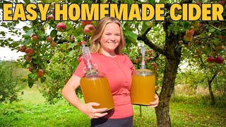 How To Make Cider From Fresh Apples  StepByStep Guide [upl. by Enomahs]