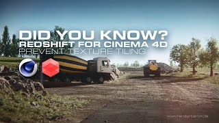 Did You Know Redshift for Cinema 4D Prevent Texture Tiling [upl. by Ymac472]