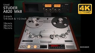 STUDER A820 2track Master Recorder 4K60p [upl. by Voss]