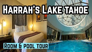 HARRAH’S HOTEL LAKE TAHOE  ROOM amp POOL TOUR  VEGAS ETC [upl. by Politi527]