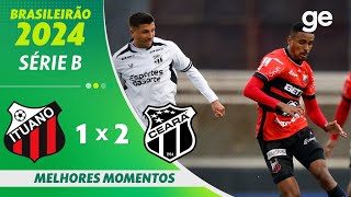 ITUANO 1 x 2 CEARÁ  MELHORES MOMENTOS  13ª RODADA BRASILEIRÃO SÉRIE B 2024  geglobo [upl. by Maidy]