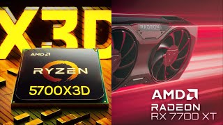 Ryzen 7 5700x3D  RX 7700 XT  Test in 6 games at 1080p [upl. by Luapnhoj]