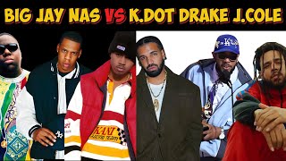 Biggie Jay Z amp Nas VS Kendrick Drake amp J ColeWhos Era Was Best [upl. by Sahc]