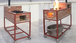 How to make a wood stove  portable oven convenient for the family [upl. by Yael354]