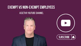 Exempt vs Nonexempt Employees [upl. by Lupe]